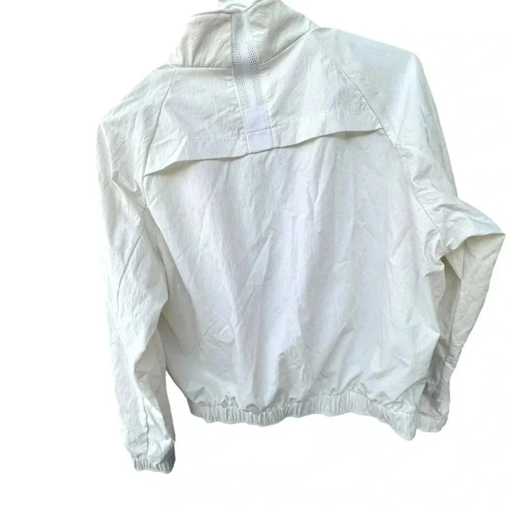 Nike Women’s Long Sleeve Half Zip FC Jacket Size Small White - Picture 2 of 5
